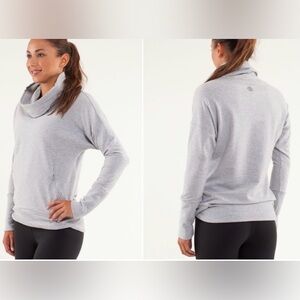 Lululemon Run: Rest Day Pullover in Heathered Fossil